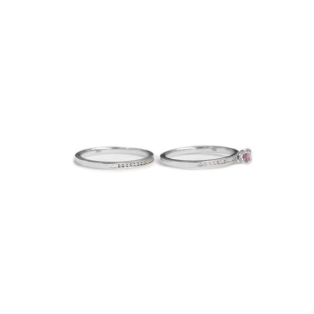 Permelia Pink Diamond Engagement Ring - KL Diamonds