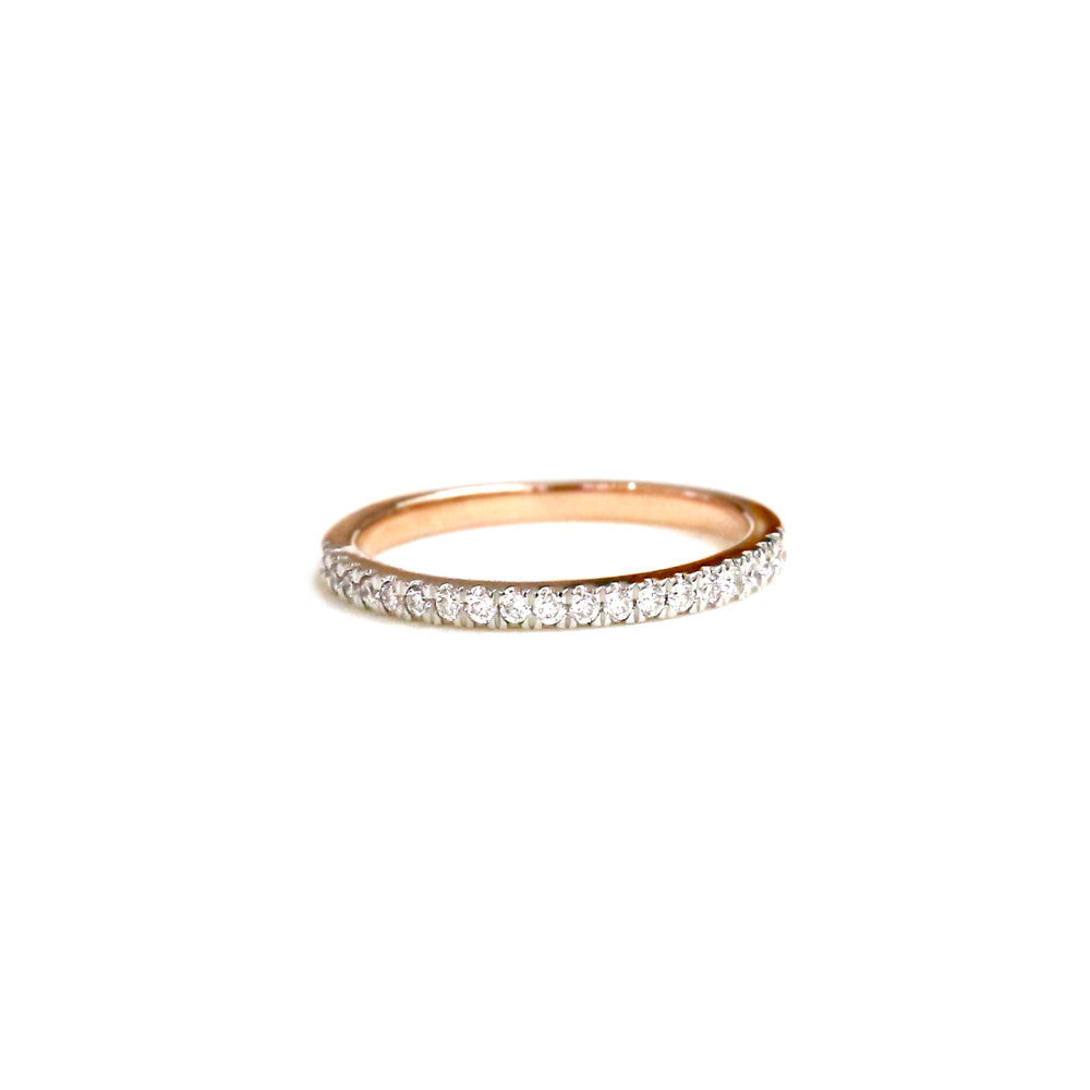 9ct Rose gold diamond ring - KL Diamonds