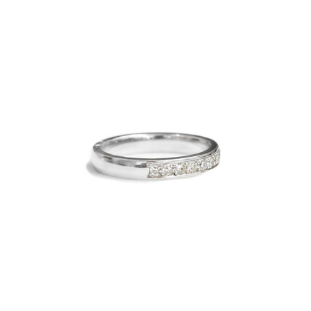 18ct White Gold Diamond Wedding Ring - KL Diamonds