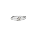 18ct White gold solitaire engagement ring - KL Diamonds