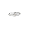 18ct White gold solitaire engagement ring - KL Diamonds