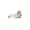 18ct White gold morganite and diamond ring - KL Diamonds