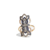 18ct Rose Gold Diamond & Sapphire Ring - KL Diamonds