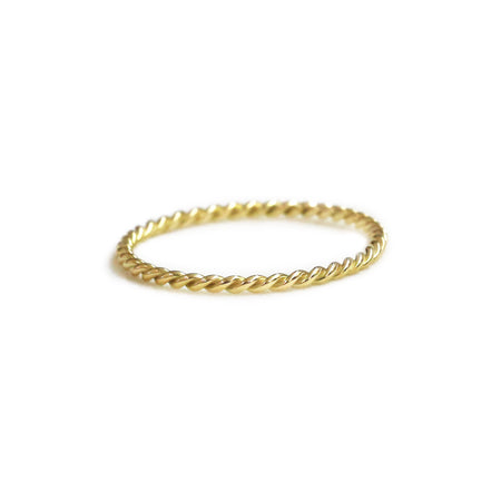 18ct yellow gold twist ring - KL Diamonds