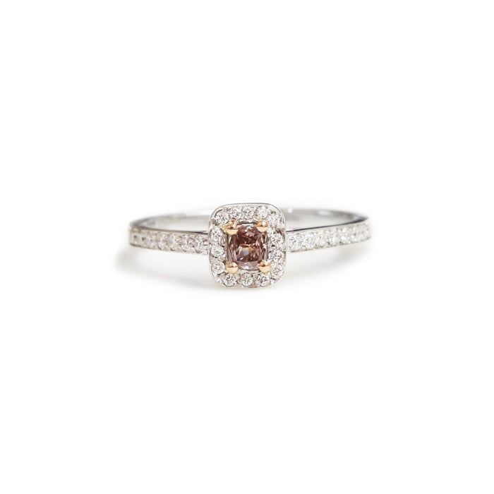 Pink Diamond Engagement Ring - KL Diamonds