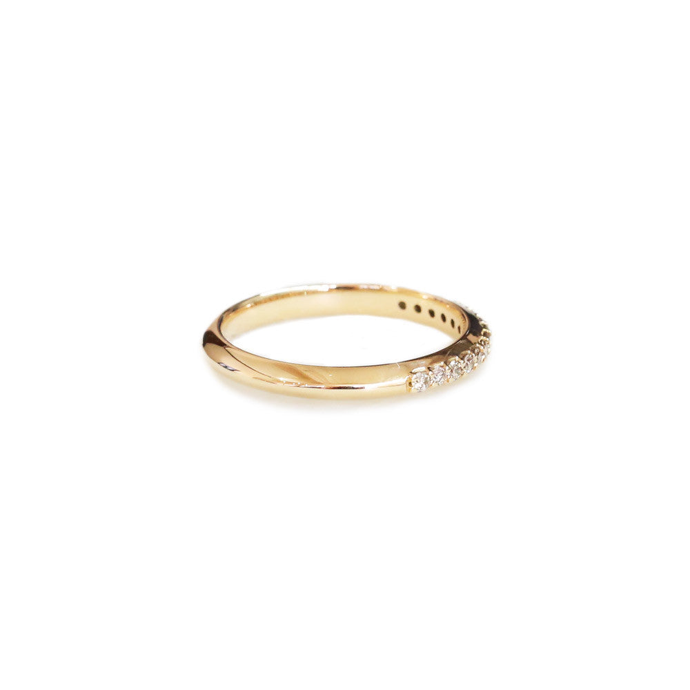 Champagne diamond wedding ring - KL Diamonds