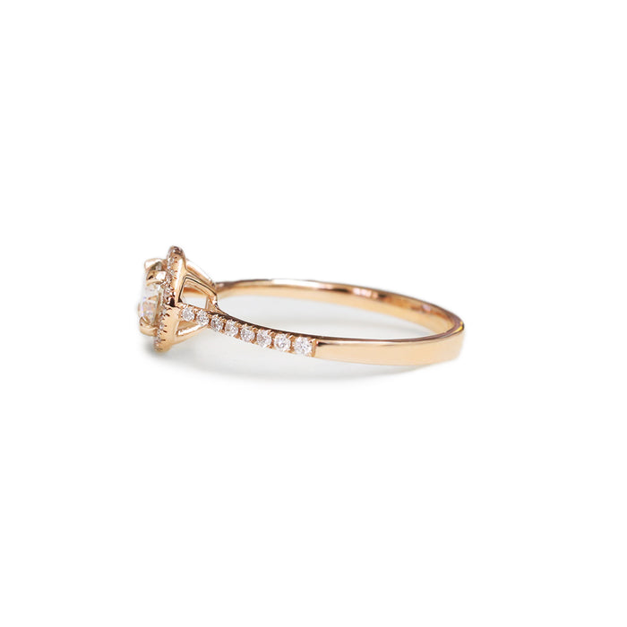 18ct Rose Gold Diamond Engagement Ring - KL Diamonds