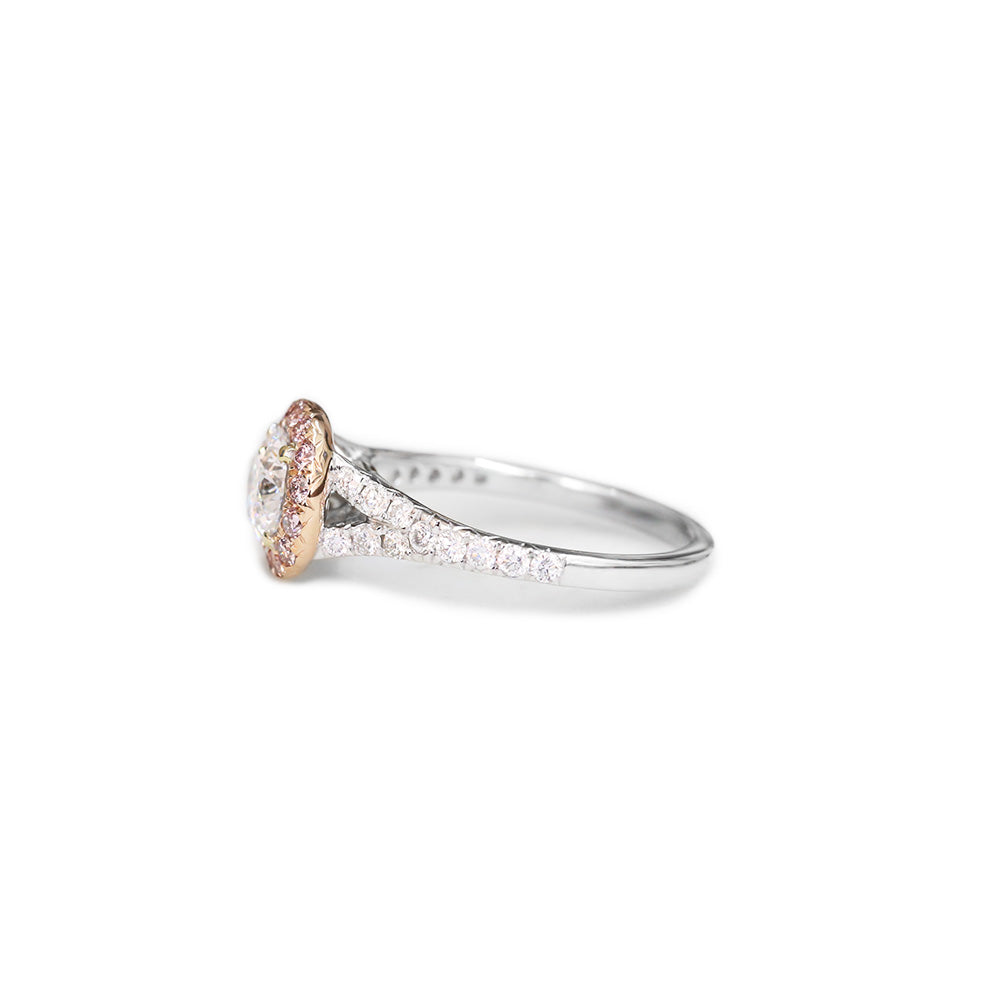 Pandora Pink Diamond Engagement Ring - KL Diamonds
