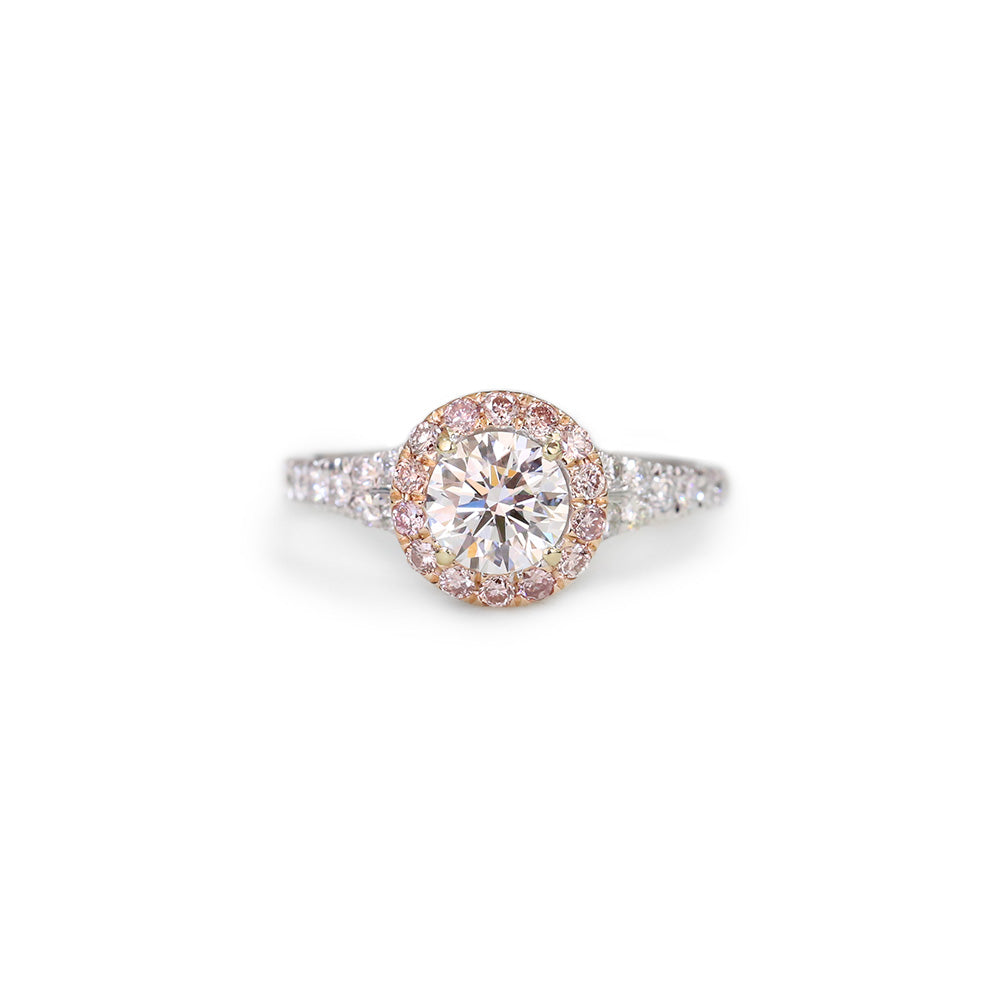 Pandora Pink Diamond Engagement Ring - KL Diamonds