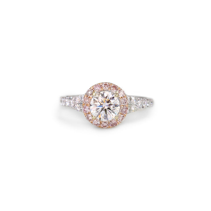 Pandora Pink Diamond Engagement Ring - KL Diamonds