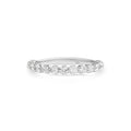 18ct White gold share claw diamond wedding ring - KL Diamonds