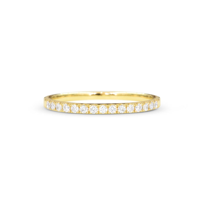 18ct Yellow gold diamond wedding ring - KL Diamonds