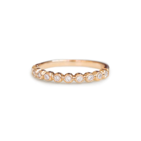 18ct Rose Gold Diamond Wedding Ring - KL Diamonds