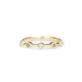 18ct Yellow gold emerald & diamond ring - KL Diamonds