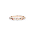 18ct Rose gold ruby & diamond ring - KL Diamonds