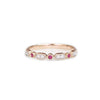 18ct Rose gold ruby & diamond ring - KL Diamonds