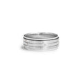 18ct White gold gents diamond wedding ring - KL Diamonds