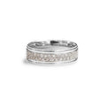 18ct White gold gents diamond wedding ring - KL Diamonds