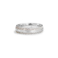 18ct white gold gents diamond wedding ring - KL Diamonds