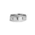 18ct White gold gents diamond wedding ring - KL Diamonds