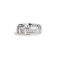 18ct White gold gents diamond wedding ring - KL Diamonds