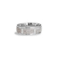 18ct White gold gents diamond wedding ring - KL Diamonds