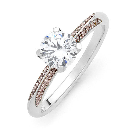 Pola Pink Diamond Engagement Ring - KL Diamonds