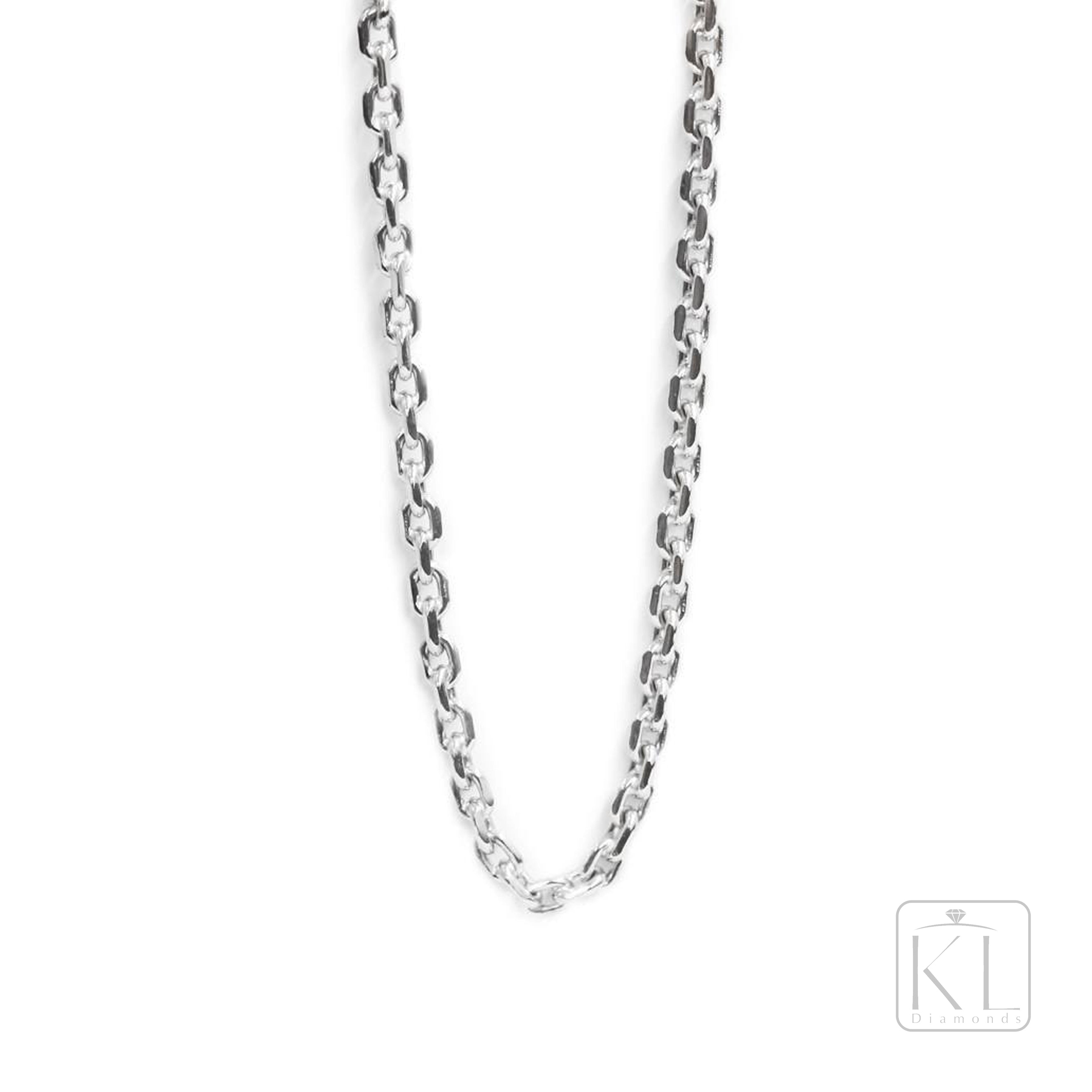 St James 18ct White Gold Chain - KL Diamonds