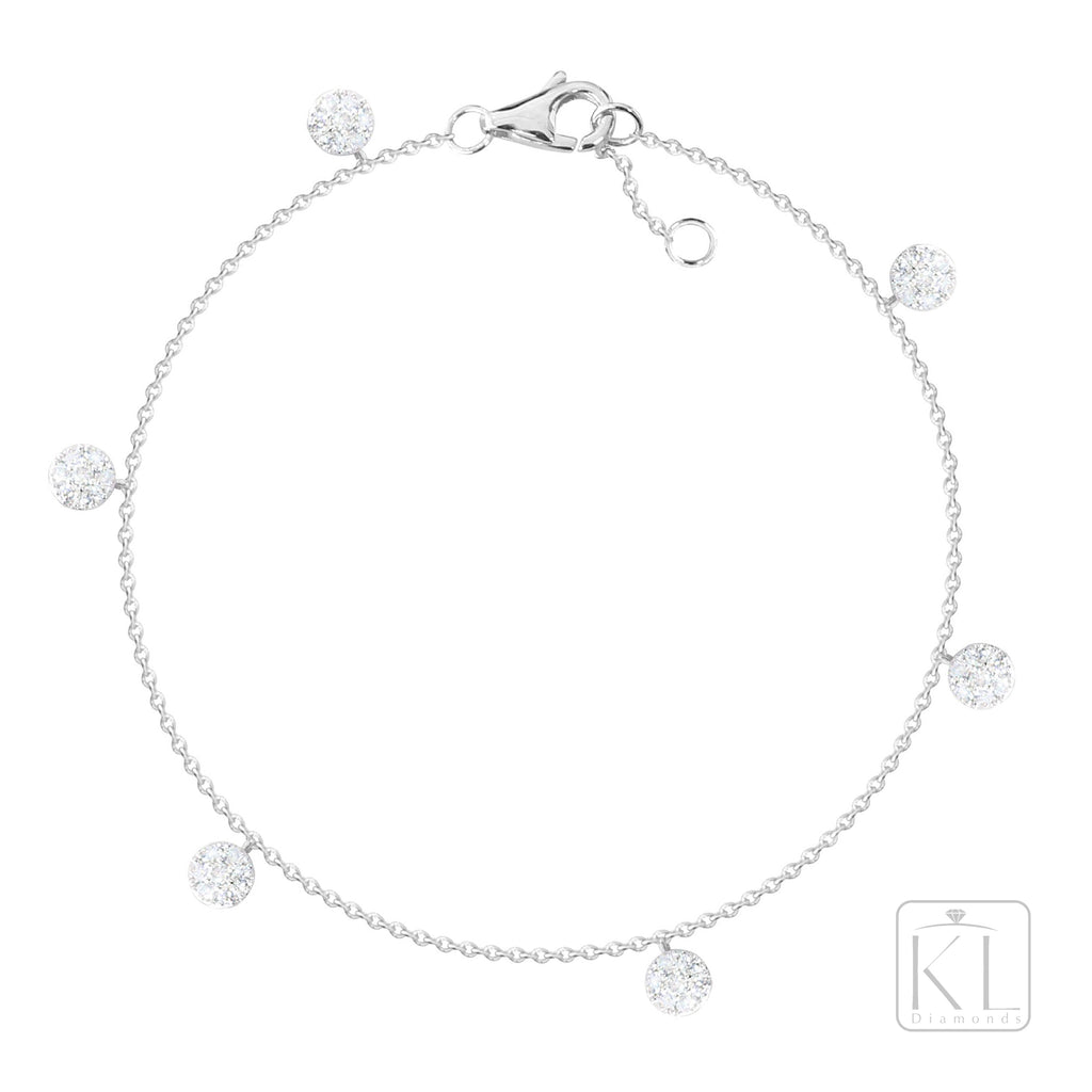 Castlereagh 18ct White Gold Diamond Bracelet - KL Diamonds