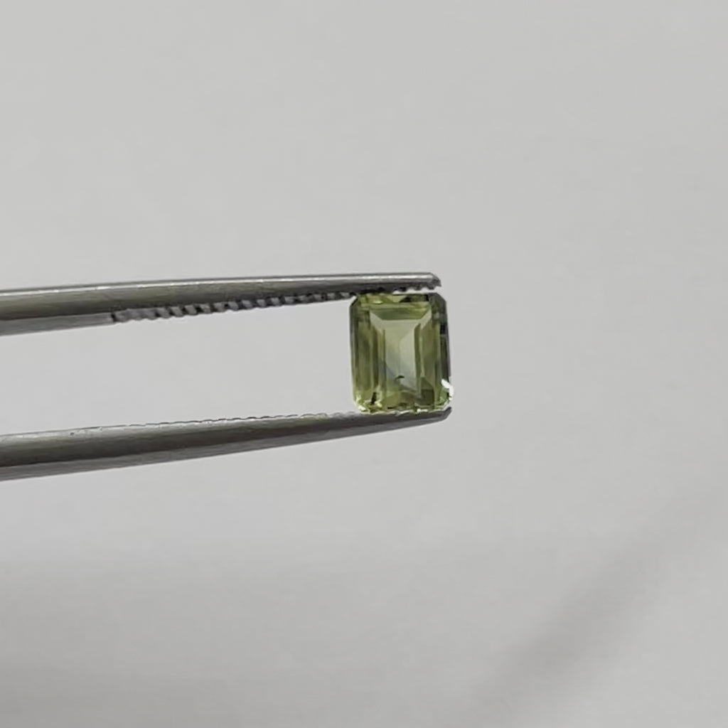 .73ct Australian Parti Sapphire Emerald Cut