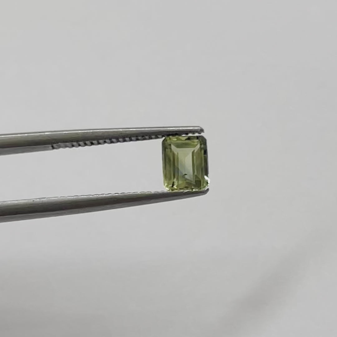 .73ct Australian Parti Sapphire Emerald Cut