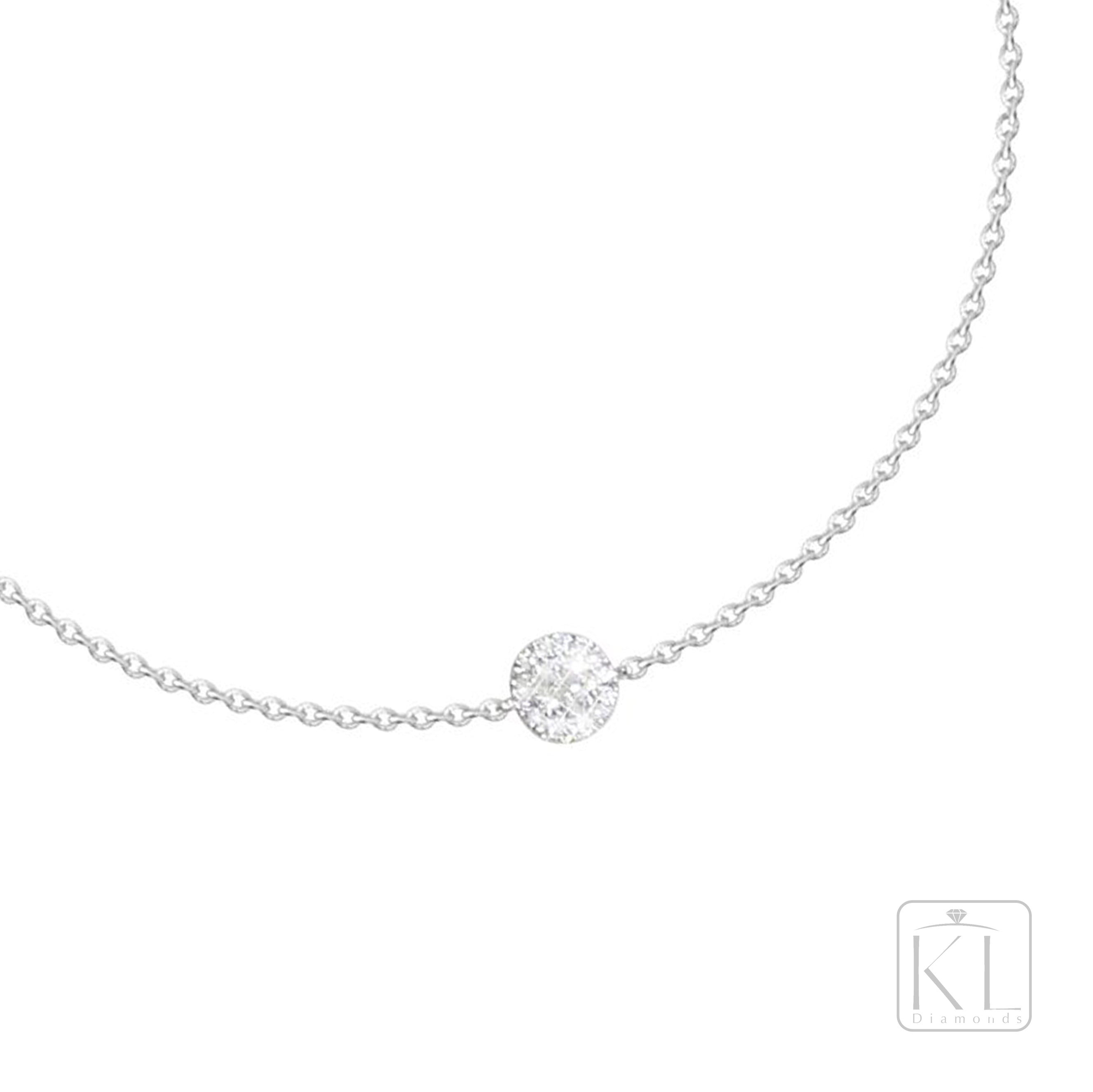 Cloud 18ct White Gold & Diamond Bracelet - KL Diamonds