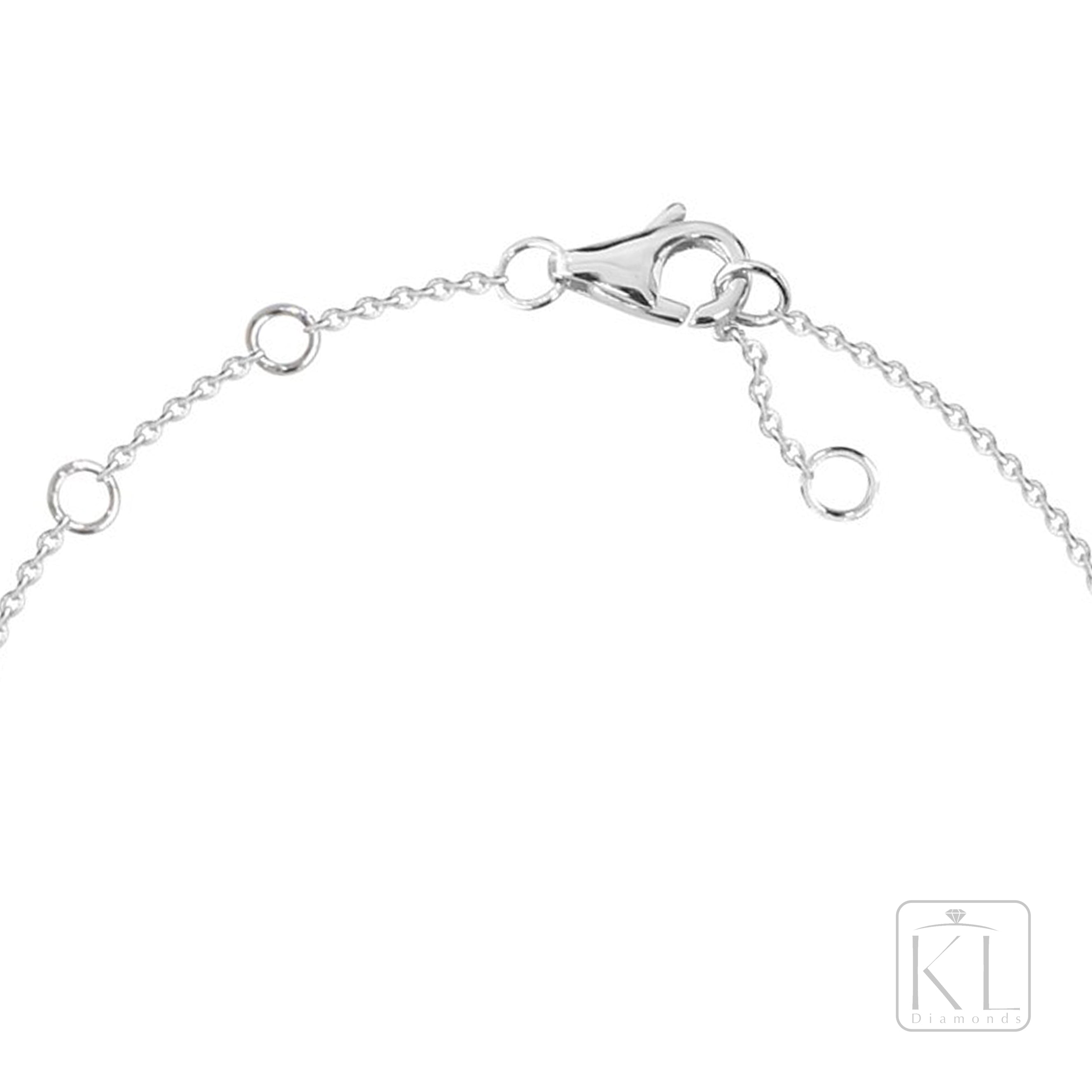 Cloud 18ct White Gold & Diamond Bracelet - KL Diamonds