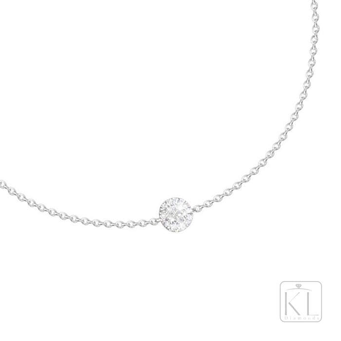 Cloud 18ct White Gold & Diamond Bracelet - KL Diamonds