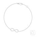 Infinite 18ct White Gold Diamond Bracelet - KL Diamonds
