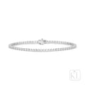 Let's Play 18ct White Gold Tennis Bracelet - Petite - KL Diamonds